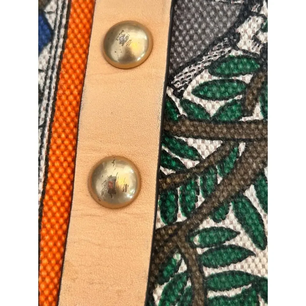 Tory Burch Block T Stud Something Wild Print Tote with Pouch